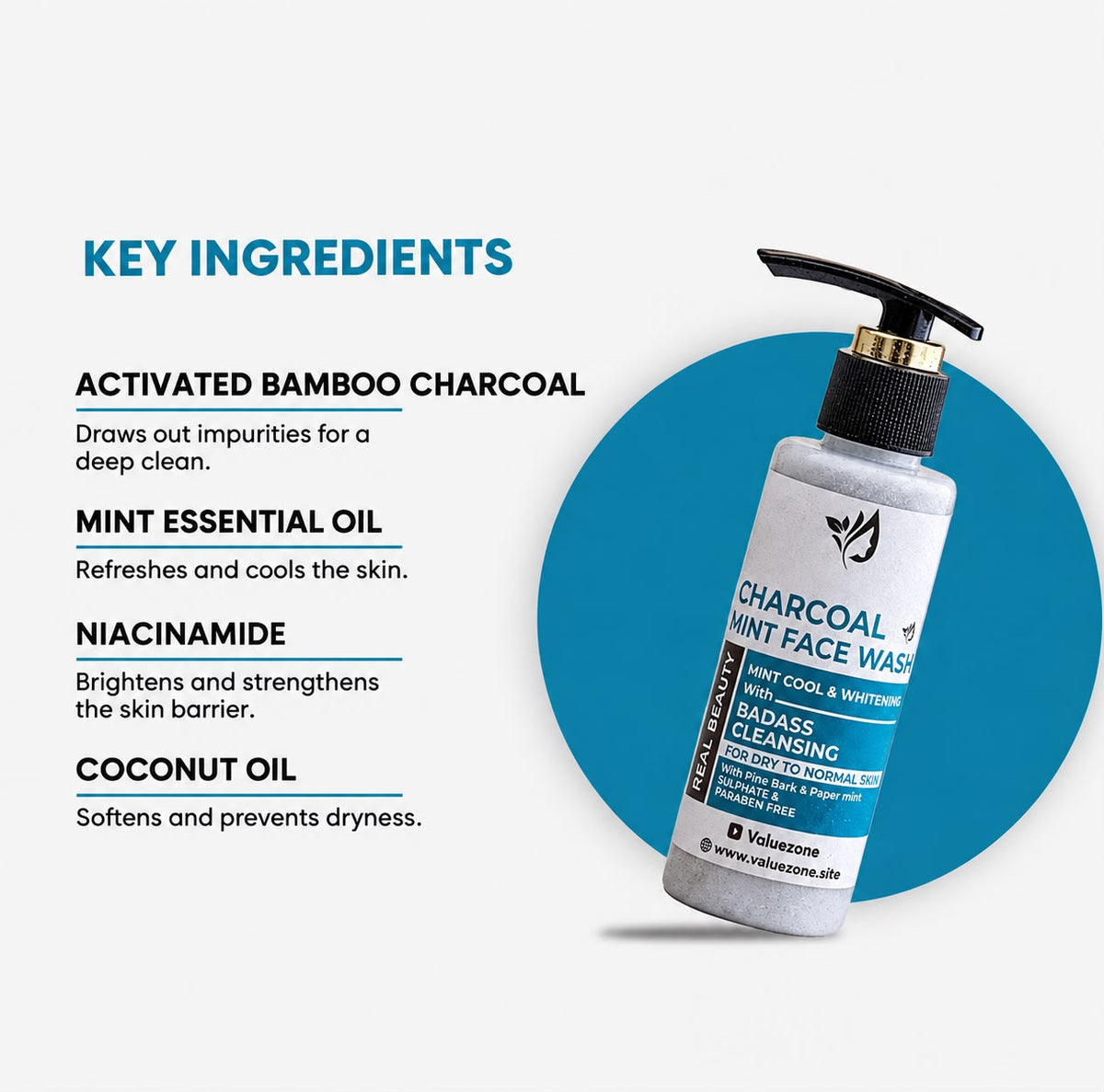 Charcoal Mint Face Wash